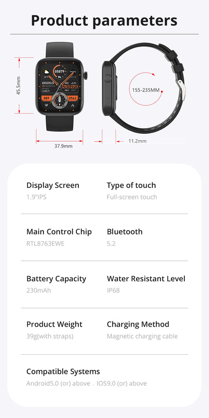 COLMI P71 Smartwatch with Voice Calling and Health Monitoring - Smarsty
