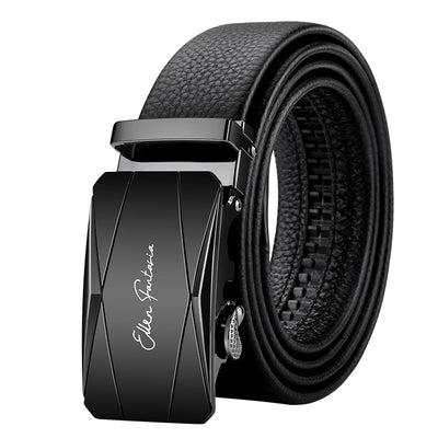 OYIFAN Genuine Leather Men Belt Adjustable Automatic Buckle - Smarsty