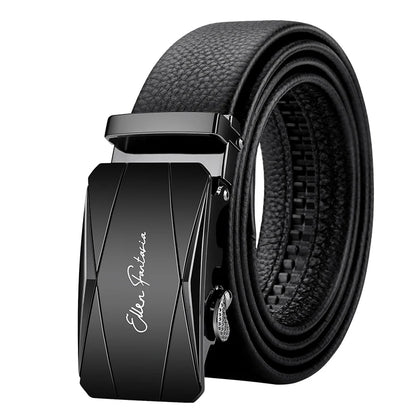OYIFAN Genuine Leather Men Belt Adjustable Automatic Buckle - Smarsty