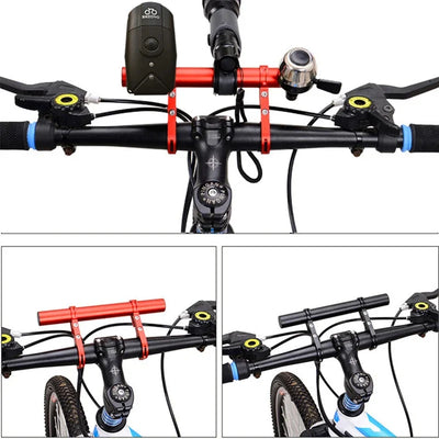 10/20/30cm Bicycle Handlebar Extended Bracket MTB Headlight Mount Extented Bar Road Mountain Bike Handlebar Extender Rack Parts - Smarsty