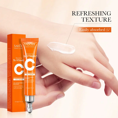 SADOER Vitamin C Eye Cream for Dark Circles and Puffiness - Smarsty