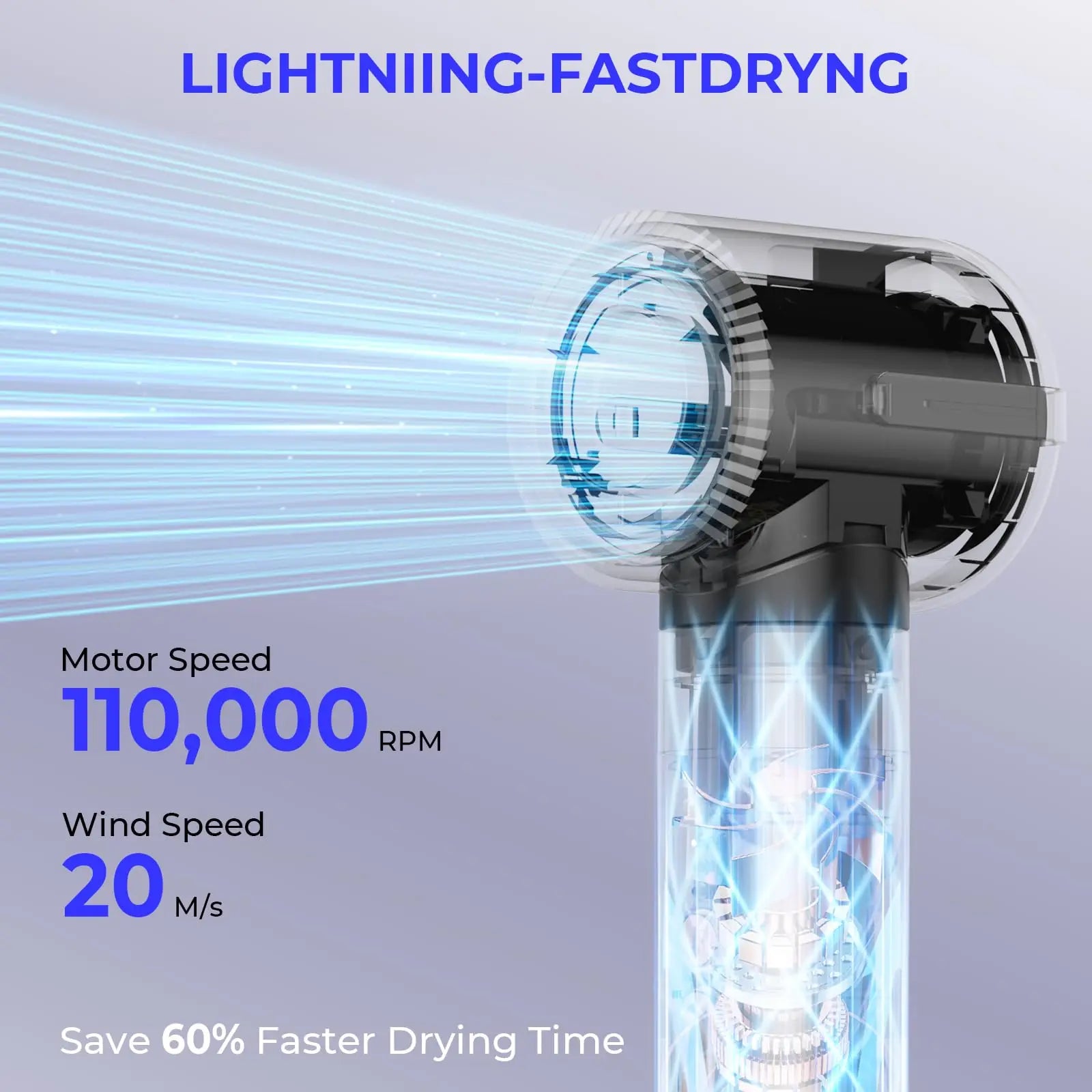 High Speed 7 In 1 Hair Dryer Brush with Diffuser - Smarsty