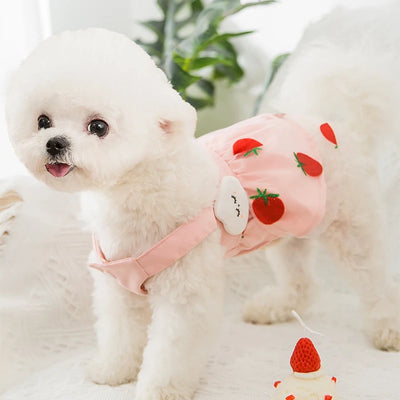 Luxury Strawberry Dog Dress for Spring and Summer - Smarsty