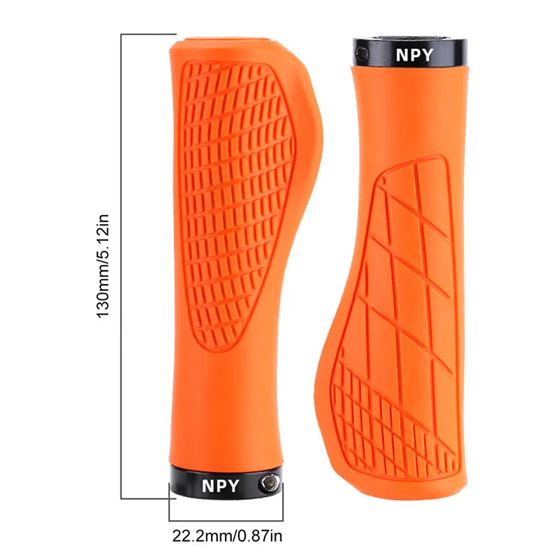 Bicycle Handlebar Grip Lock On Mountain Bike Grip Soft Rubber MTB Cuffs 22.2mm Bicycle Handle Cover Non-slip Bike Handles - Smarsty
