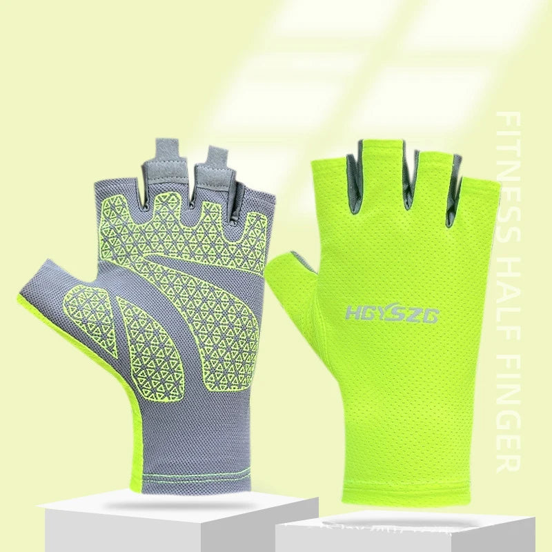 Breathable Non Slip Fingerless Cycling Gloves for Men and Women - Smarsty