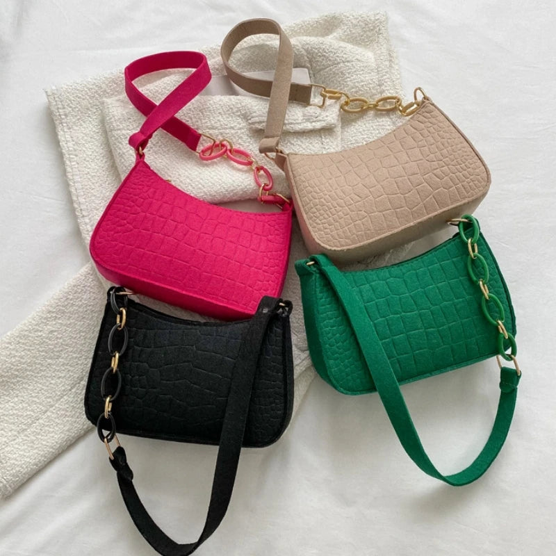Retro PU Leather Shoulder Bag For Women Hobo Style Classic - Smarsty