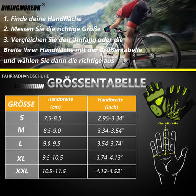 MOREOK Cycling Gloves Half Finger Shock Absorbing Gel Pads - Smarsty