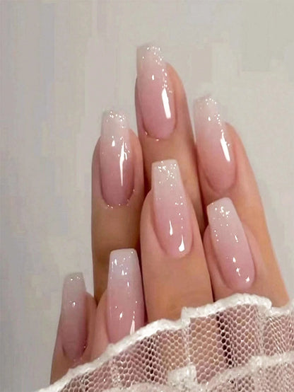 24PCS Almond Fleshcolor Press On Nails for Summer - Smarsty