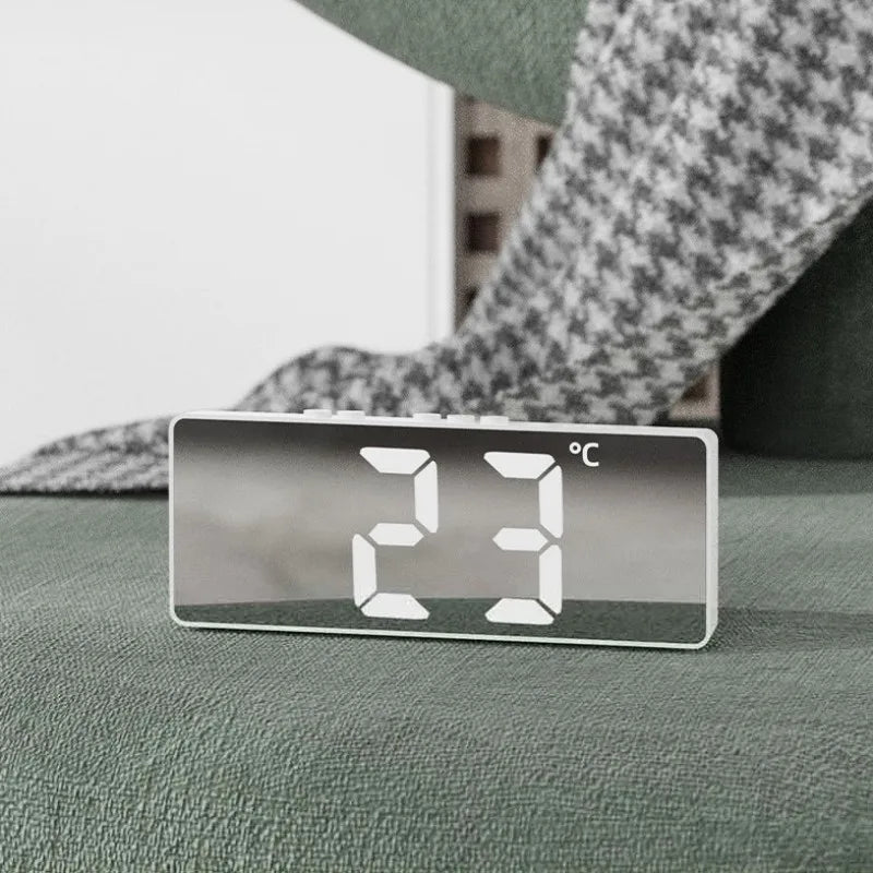 LED Digital Alarm Clock with Voice Control and Dual Snooze - Smarsty