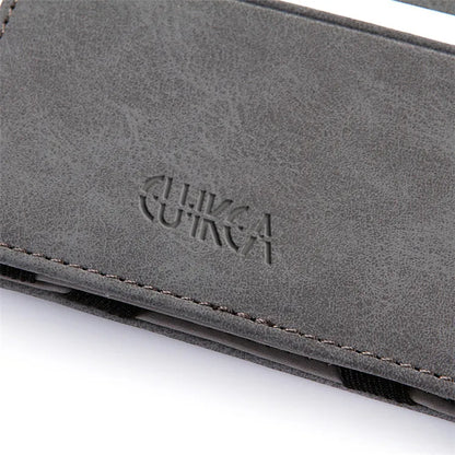 Mini Men Card Holder Wallets Zipper Coin Pocket Slim Magic Male Wallet Quality PU Leather Credit Bank Card Case Small Men Purses