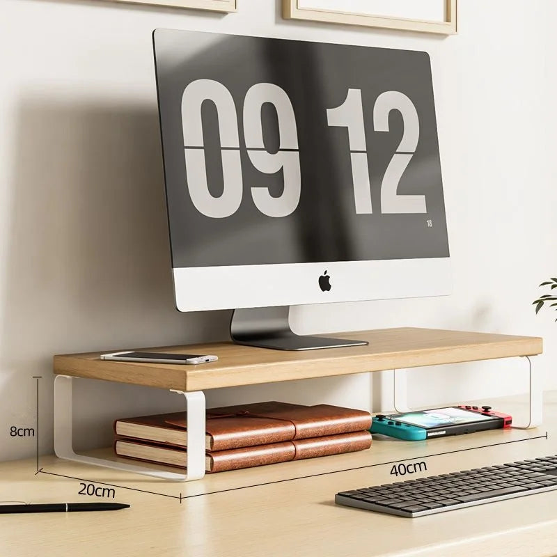 Computer Monitor Elevated Monitor Base Home Office Storage Rack Computer Desktop Creative Storage Rack Office Storage Supplies