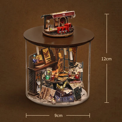 Mini DIY Kit For Doll House Making And Assembling Room Models Toys Home And Bedroom Decorations With Furniture Wooden Crafts by Smarsty