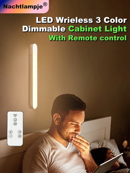 USB Rechargeable LED Night Light with Remote Dimming - Smarsty