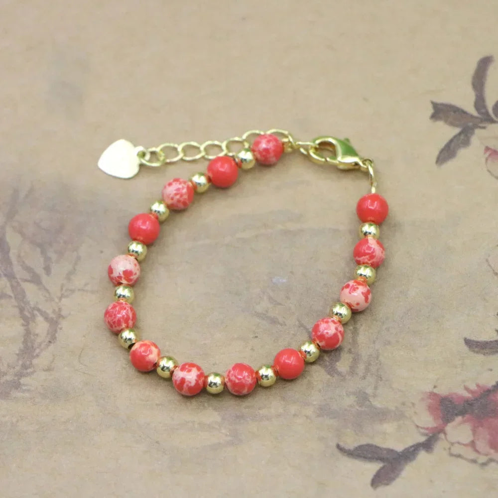 Lovely Natural Stone Bead Bracelet for Girls - Smarsty