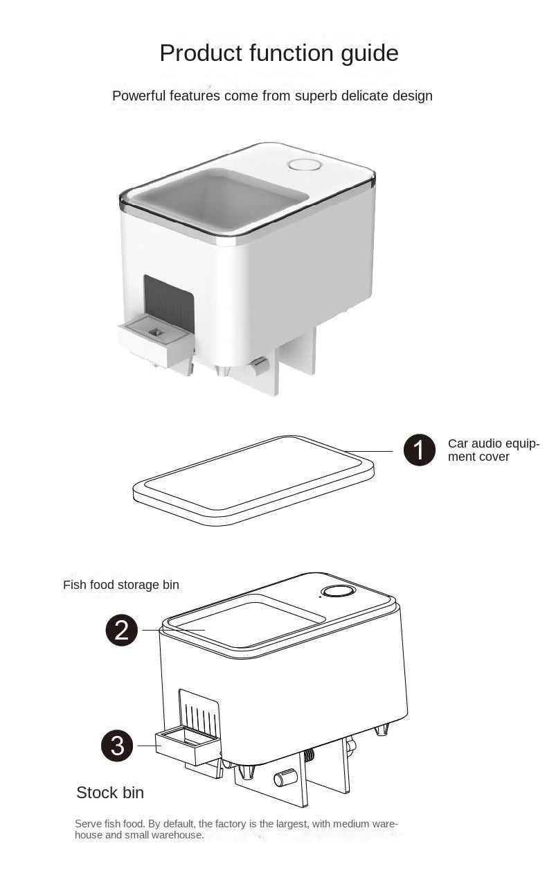 Smart Wifi Aquarium Fish Feeder with Voice Control - Smarsty