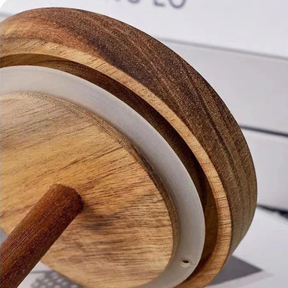 Honey Jar High Borosilicate Glass Sealed Tank Mixing Rod with Wooden Cover Transparent Honey Bottle Kitchen Storage Containers