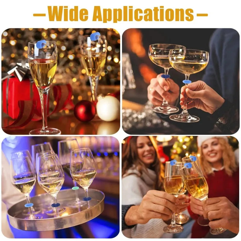 Silicone Wine Glass Markers for Easy Party Identification - Smarsty