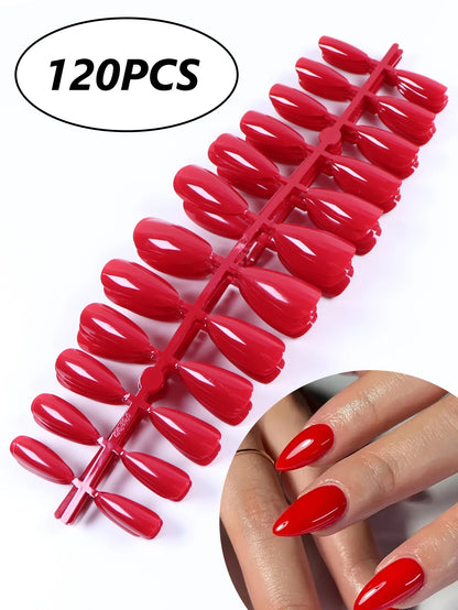 Medium Pink Candy Color Press On Nails Set - Smarsty