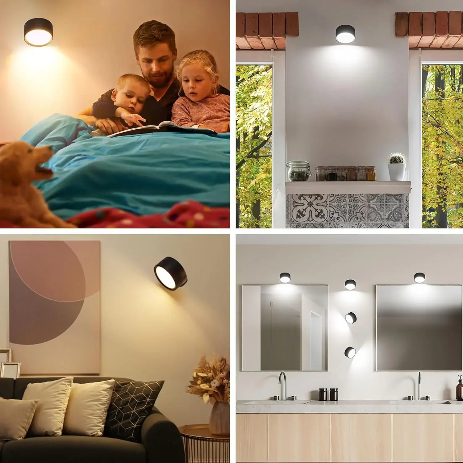 Magnetic LED Wall Light with Dimmable Feature - Smarsty