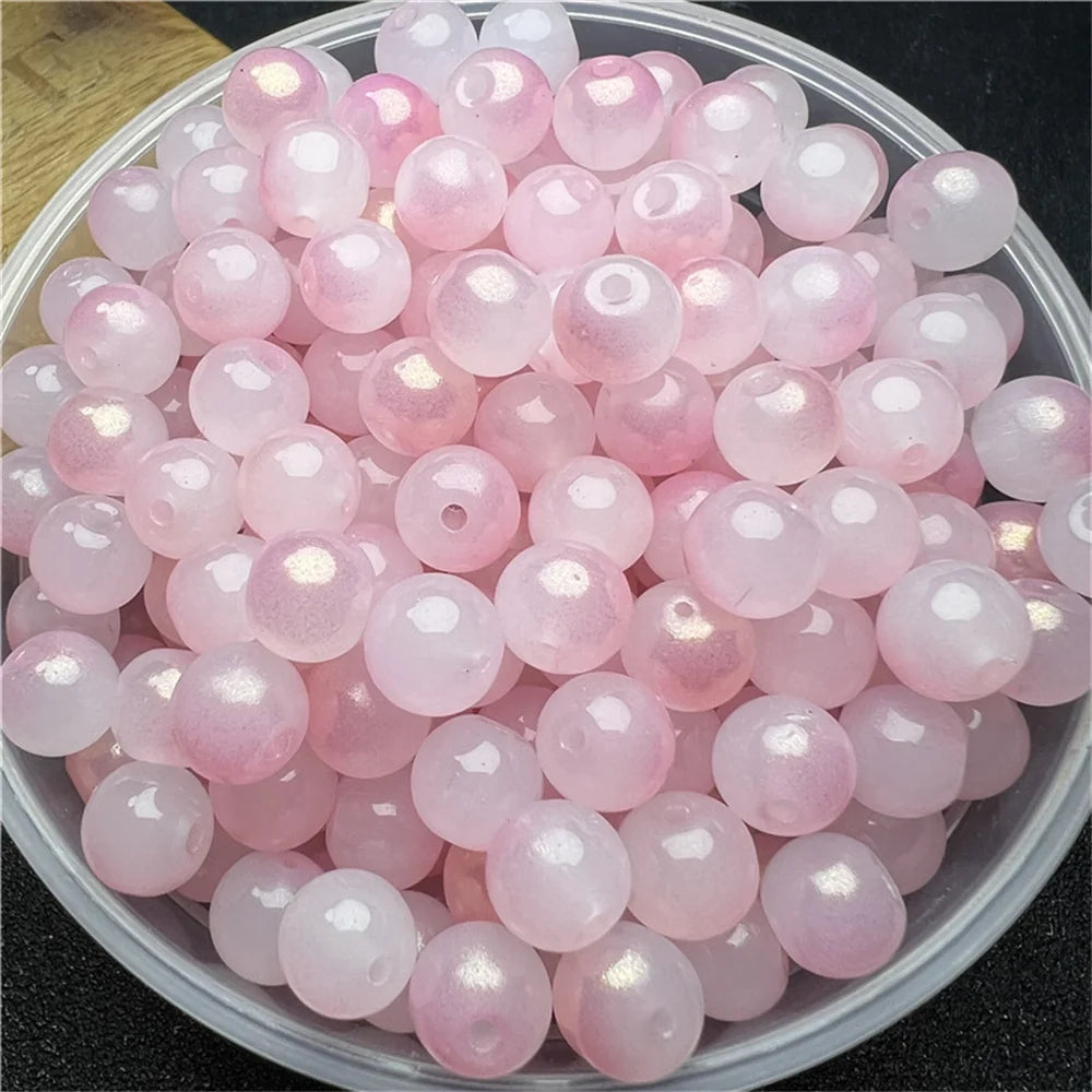 8mm Multicolor Glass Beads for Handmade Jewelry - Smarsty