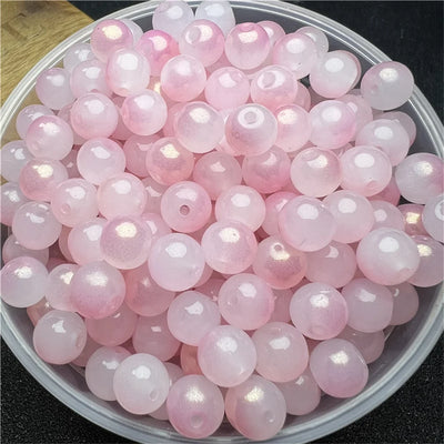 8mm Multicolor Glass Beads for Handmade Jewelry - Smarsty