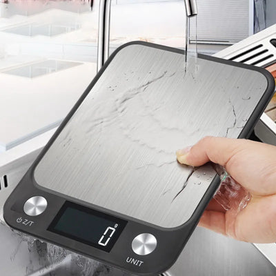Digital Kitchen Scale 15Kg Stainless Steel Design - Smarsty