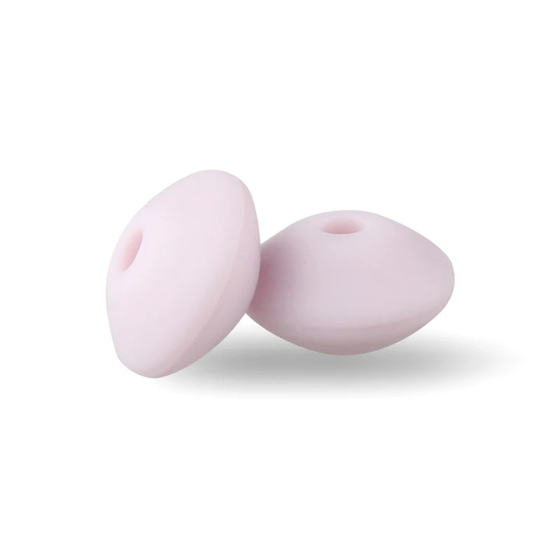Silicone Beads 12mm Lentil Focal Beads Non Toxic Diy Set - Smarsty