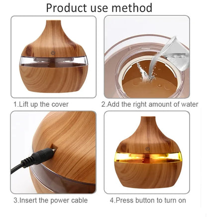 Electric Aroma Humidifier for Home Essential Oil Diffusion - Smarsty
