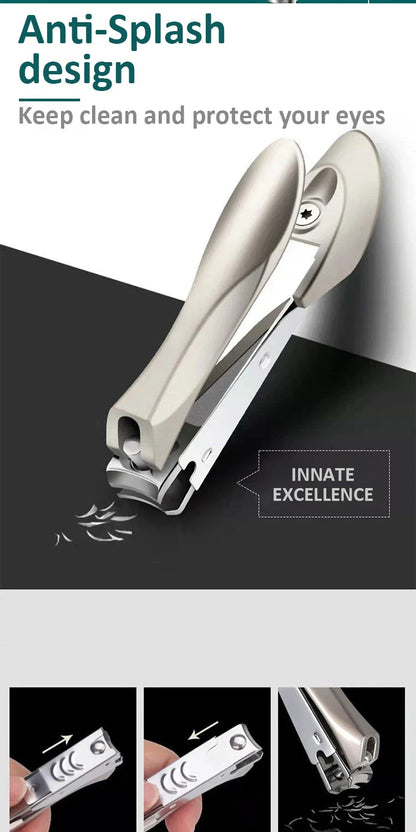 Stainless Steel Nail Clippers with Anti Splash Design - Smarsty