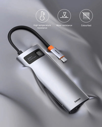 USB C Hub 4K 60Hz Ethernet PowerDelivery100W MacBook Pro - Smarsty
