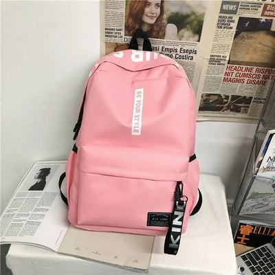 Fashion trend backpack backpack for men and women junior high school high school student bag large capacity korean version of th - Smarsty