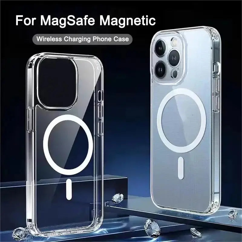Ultra Thin Magnetic Anti Drop IPhone Case Non Yellowing - Smarsty