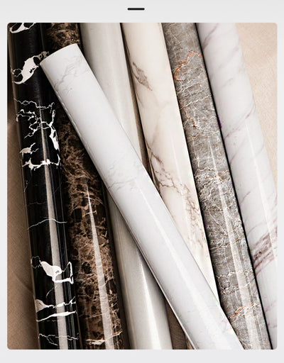 Marble Waterproof Kitchen Wallpaper Easy Peel and Stick - Smarsty