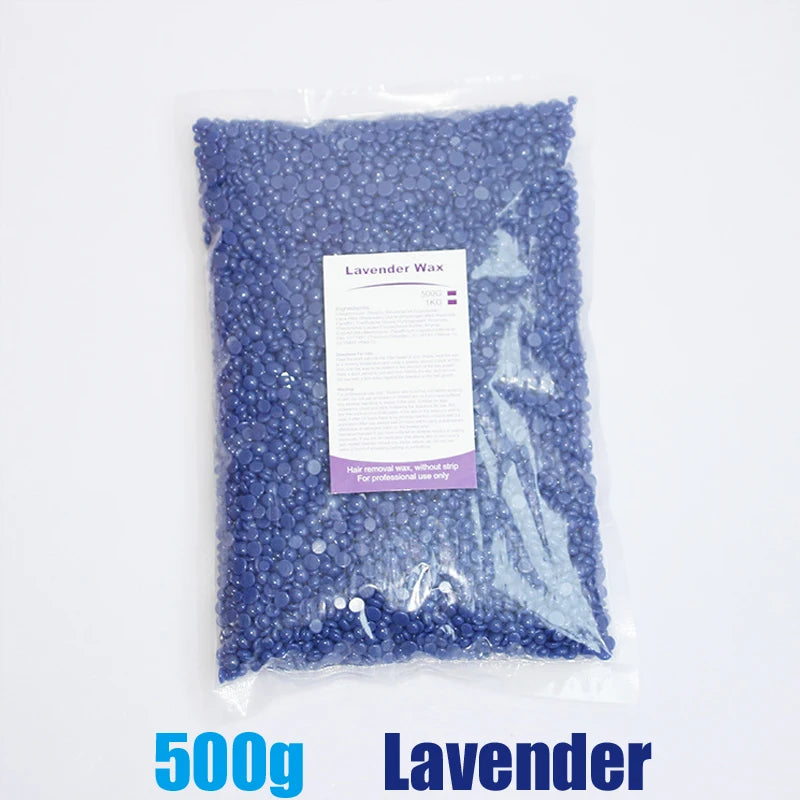 500g/200g/50g Hard Wax Beans for Hair Removal Body European Brazilian Pearl for Wax Warmer Waxing Beans for Wax Heater Machine - Smarsty