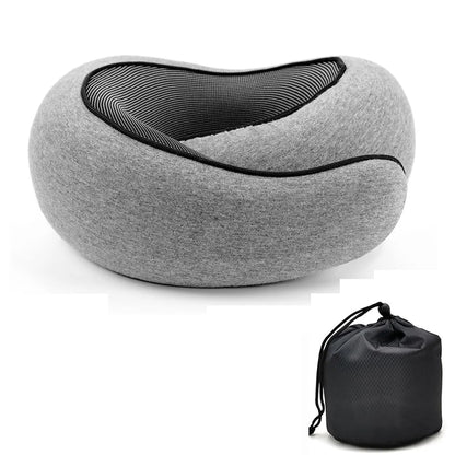 Memory Foam Travel Neck Pillow for Comfortable Support - Smarsty