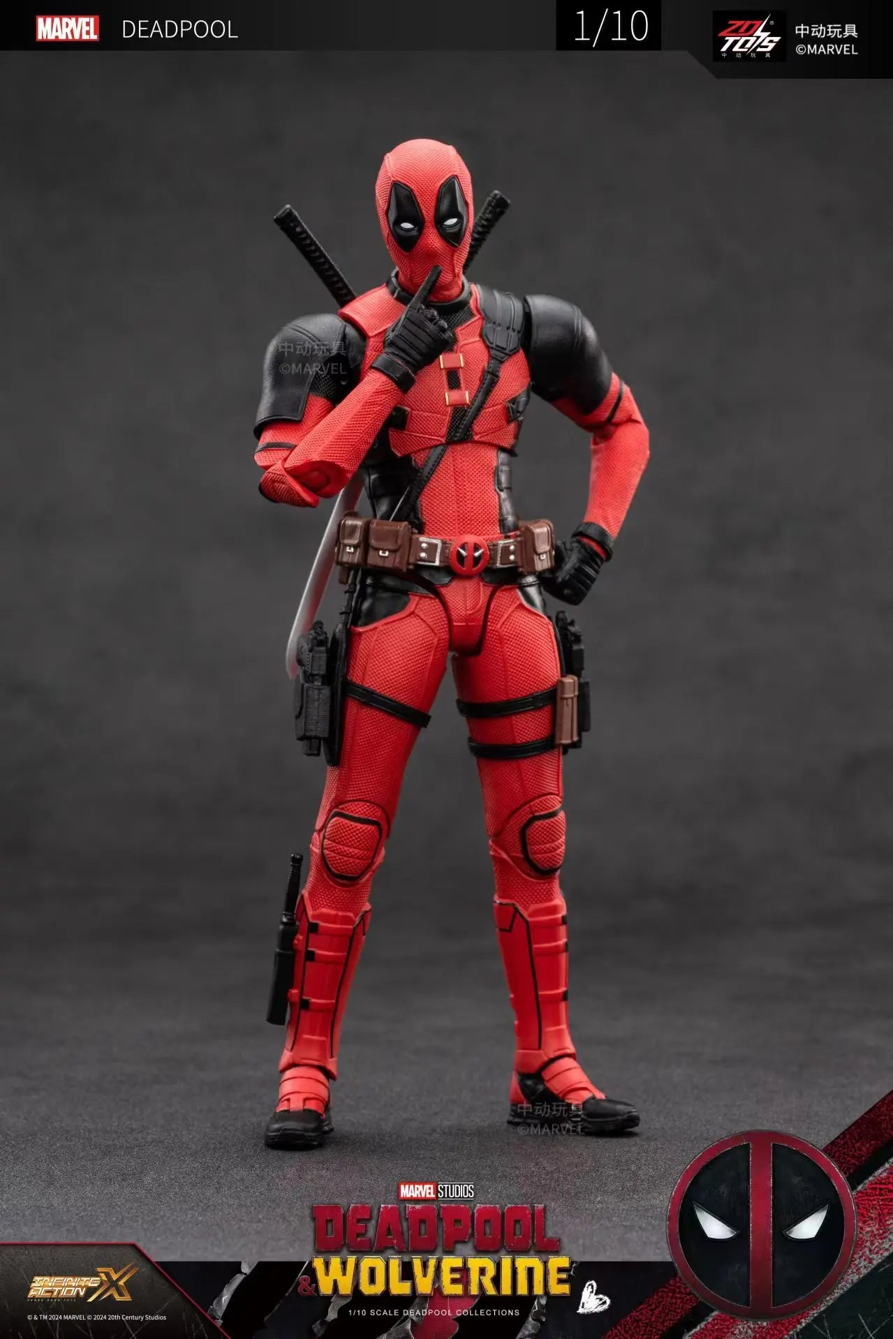 2024 Deadpool & Wolverine Action Figures Movie Version ZD Toy Series Collections Adult Action Figures Kids Gift by Smarsty