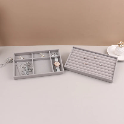Velvet Jewelry Organizer Box for Rings and Necklaces - Smarsty