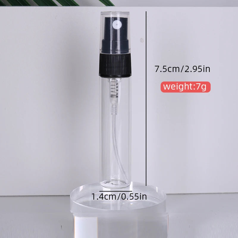 5ml Transparent Glass Perfume Spray Bottle Travel Size - Smarsty