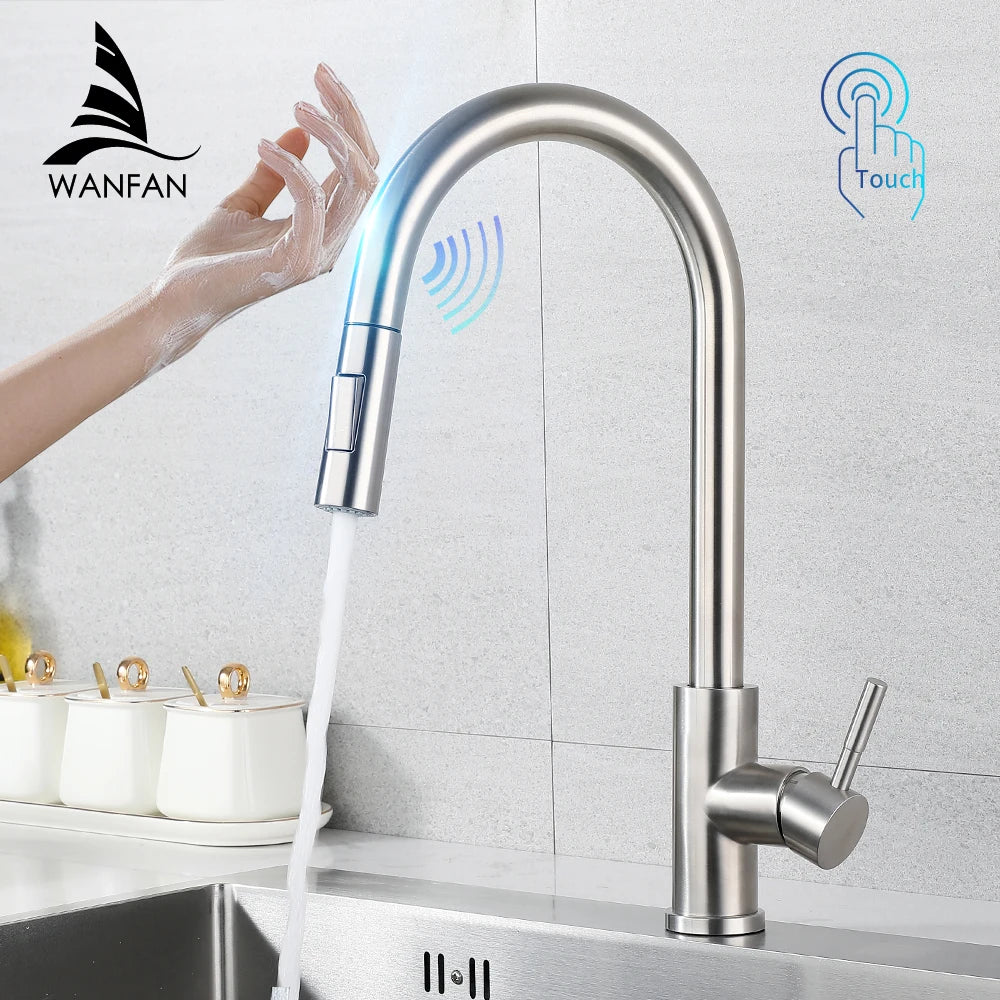Smart Touch Kitchen Faucet with Sensor Control - Smarsty