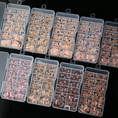 120Pcs French Fake Toenails in 9 Colors for Summer Style - Smarsty