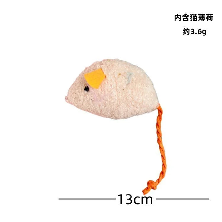 Funny Plush Cat Toy Soft Solid Interactive Mice Mouse Toys For Funny Kitten Pet Cats Playing Scratch Training Game Supplies