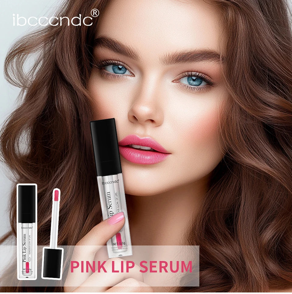 Pink Lip Serum Lotion for Moisturized and Smooth Lips - Smarsty