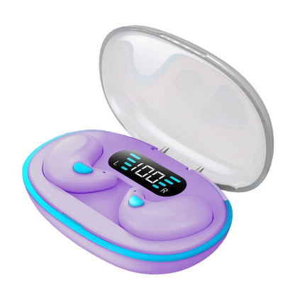 BT 5.3 Invisible Sleep Earphones Touch Control Sense-Free Micro Sleep Earbuds IPX5 Waterproof Open Ear Headsets for Better Sleep