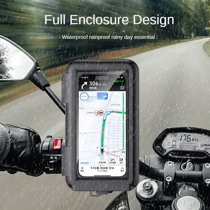 Waterproof Motorcycle Phone Holder Mount On Handlebar - Smarsty