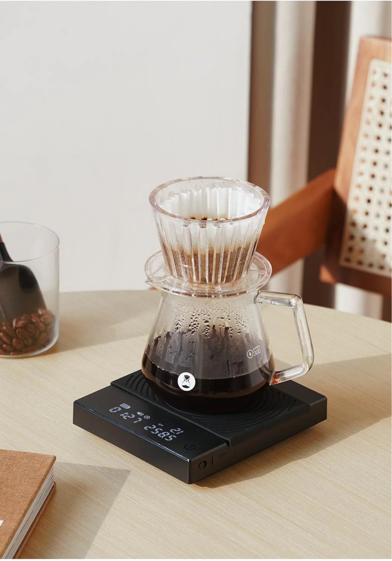 Timemore Black Mirror Digital Coffee Scale with LED Display - Smarsty