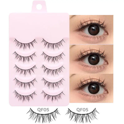 DINGSEN 5 Pairs Soft Natural Long False Eyelashes - Smarsty