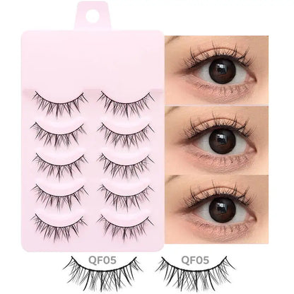 DINGSEN 5 Pairs Soft Natural Long False Eyelashes - Smarsty