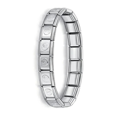 Hapiship Women's Italian Stainless Steel Charm Bracelet - Smarsty