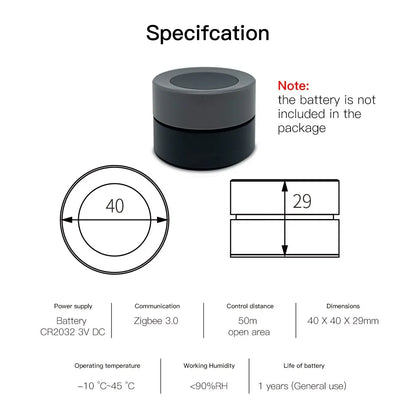 MOES ZigBee Smart Knob Switch Wireless Scene Controller - Smarsty