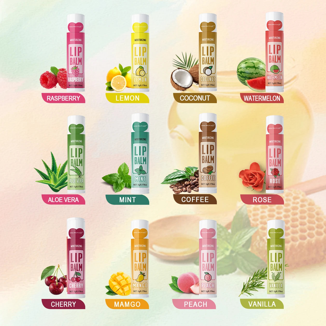 36PCS Deep Moisturizing Lip Balm Set for Bright Lips - Smarsty